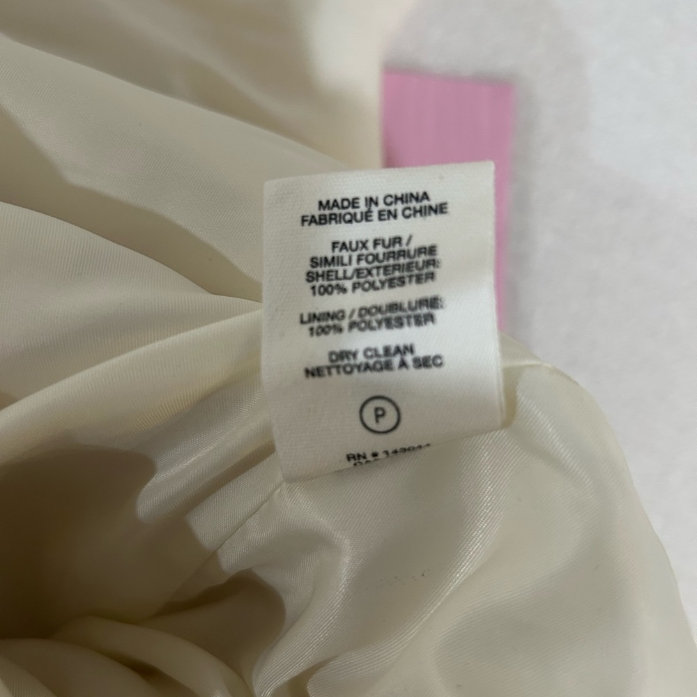 Avec Les Filles Cream Teddy Jackets - Picture 4 of 4